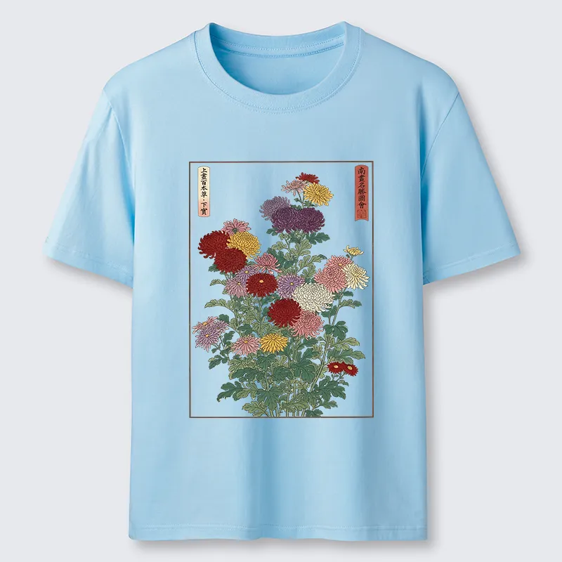 Tokyo-Tiger Traditional Bloom Print Classic T-Shirt