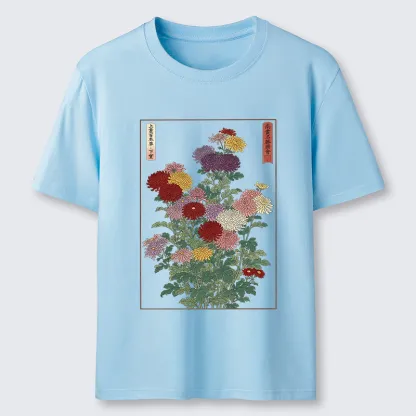 Tokyo-Tiger Traditional Bloom Print Classic T-Shirt