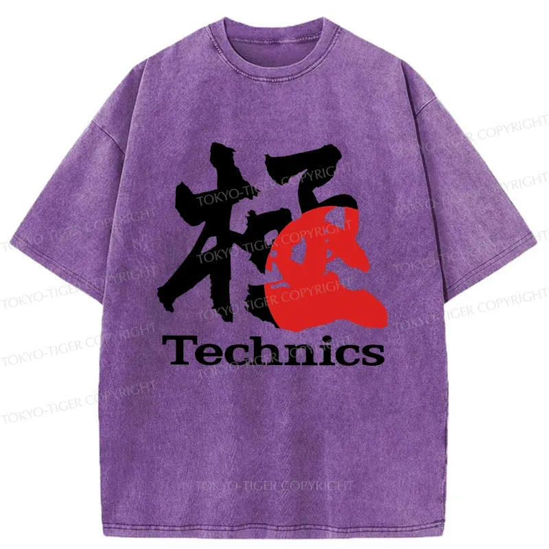 Tokyo-Tiger Technics Kanji Washed T-Shirt