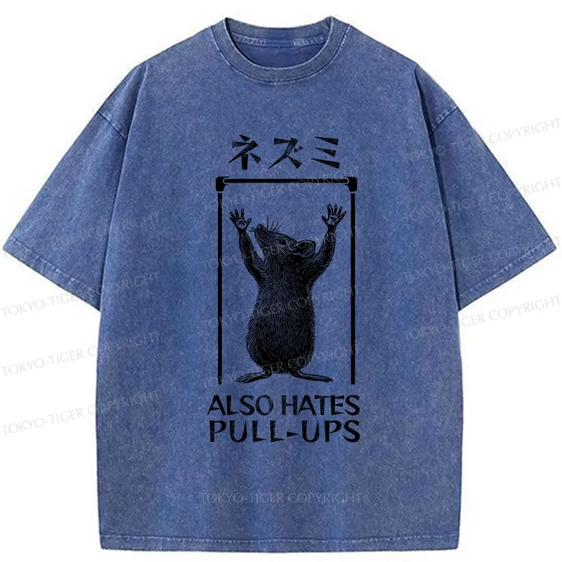 Tokyo-Tiger Rat Also Hates Pull-Ups Washed T-Shirt