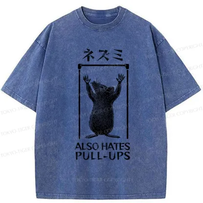 Tokyo-Tiger Rat Also Hates Pull-Ups Washed T-Shirt