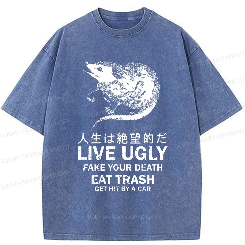 Tokyo-Tiger Life Is Hopeless Washed T-Shirt