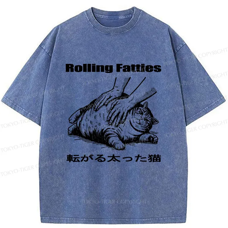 Tokyo-Tiger Fat Cat Washed T-Shirt