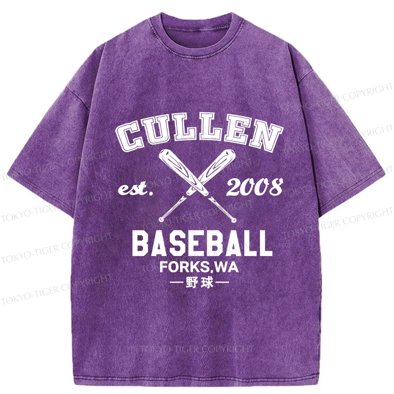 Tokyo-Tiger Cullen Baseball Washed T-Shirt