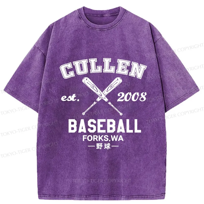Tokyo-Tiger Cullen Baseball Washed T-Shirt