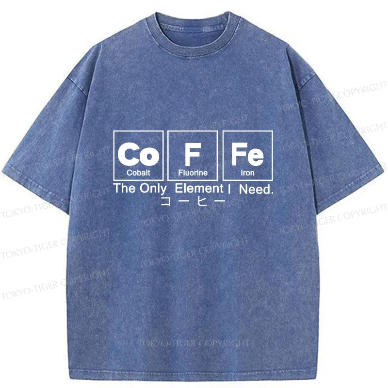 Tokyo-Tiger Water Of Life Funny Washed T-Shirt