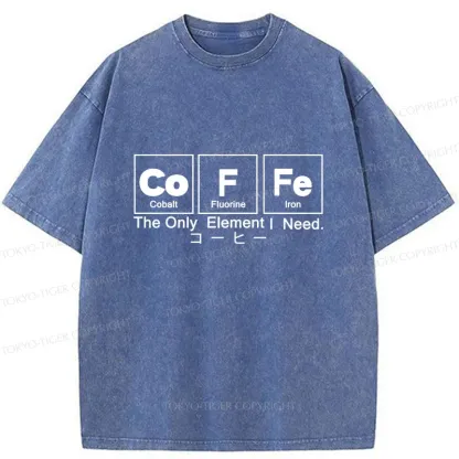 Tokyo-Tiger Water Of Life Funny Washed T-Shirt