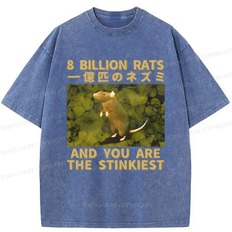 Tokyo-Tiger Smelliest Rat Washed T-Shirt