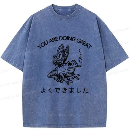 Tokyo-Tiger You Are Doing Great Washed T-Shirt