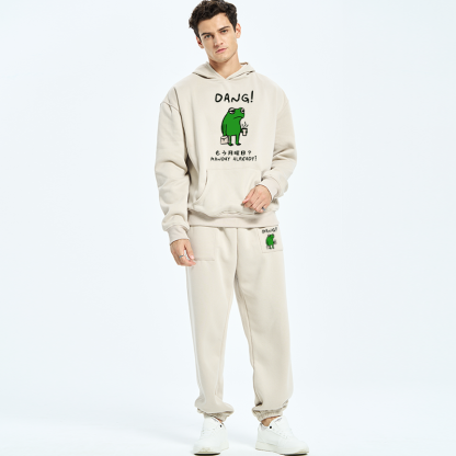Tokyo-Tiger Is It Already Monday Fleece Lined Hoodie Set