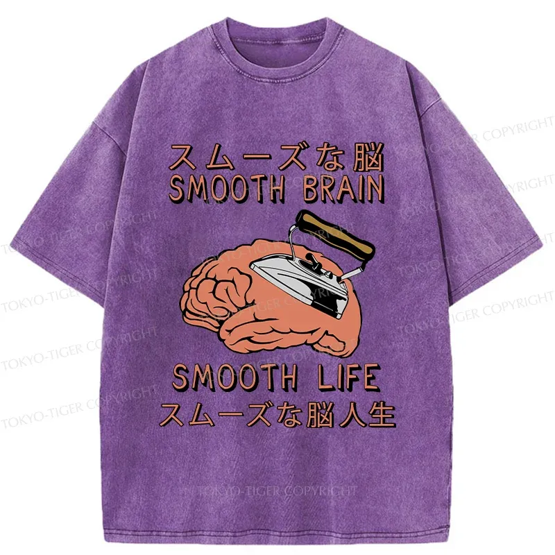 Tokyo-Tiger Smooth Life Washed T-Shirt