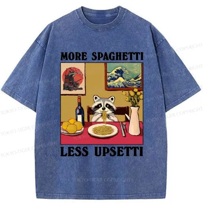 Tokyo-Tiger More Spaghetti Less Upsetti Japanese Washed T-Shirt