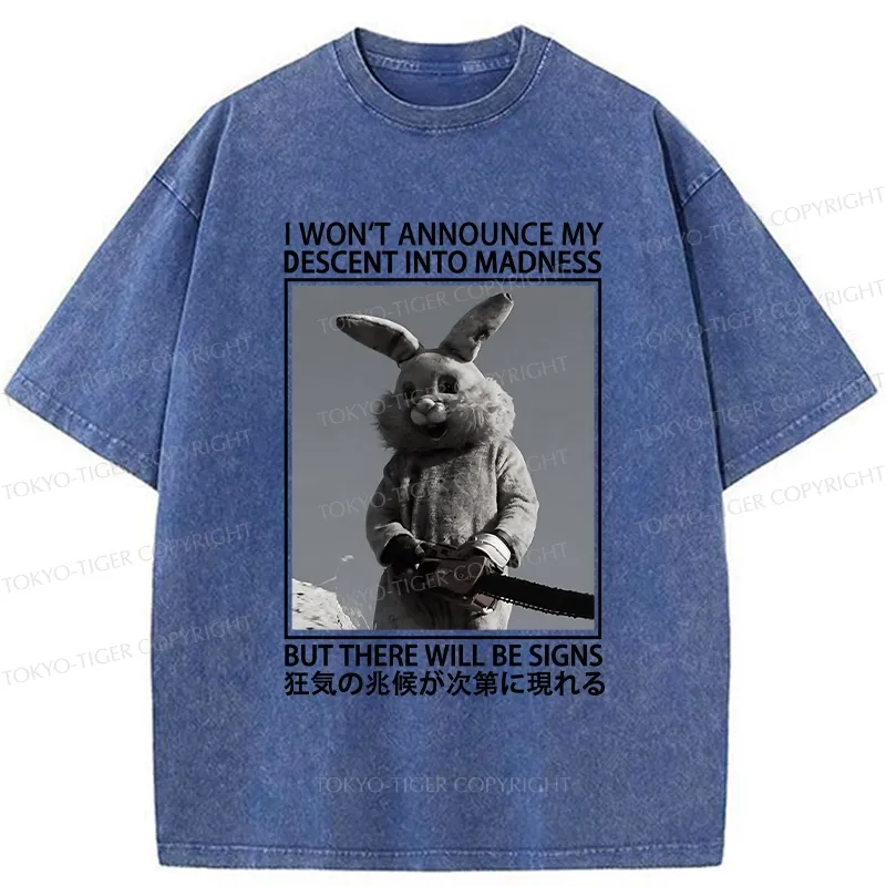 Tokyo-Tiger Rabbit Goes Into Madness Washed T-Shirt