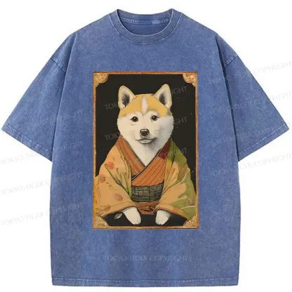 Tokyo-Tiger Elegant Mr. Dog Japan Washed T-Shirt