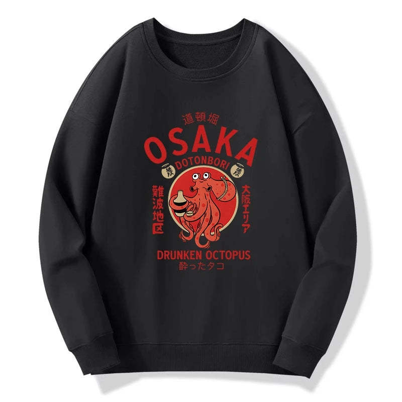 Tokyo-Tiger Drunken Octopus Japan Sweatshirt