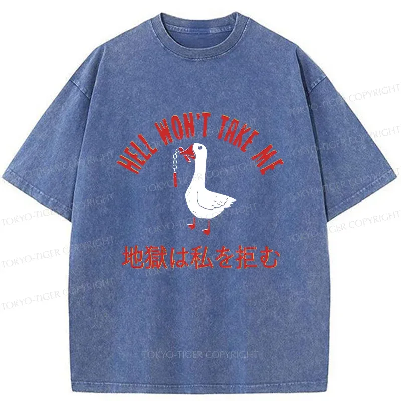 Tokyo-Tiger Goose Rejected By Hell Washed T-Shirt
