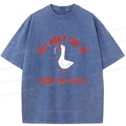 Tokyo-Tiger Goose Rejected By Hell Washed T-Shirt