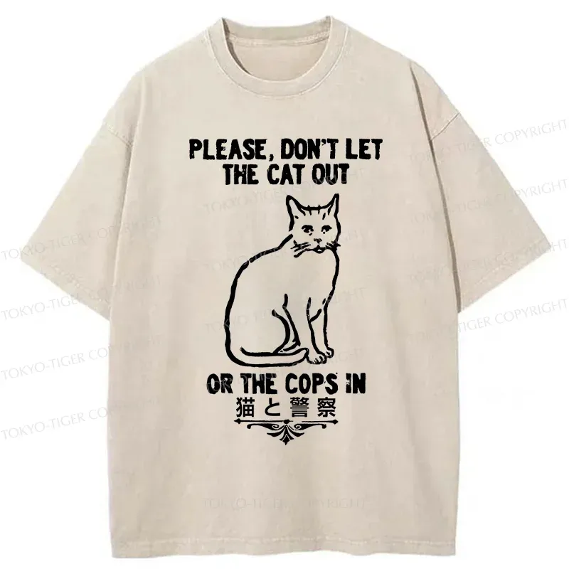 Tokyo-Tiger Heartbeat Rhythm Washed T-Shirt Sale