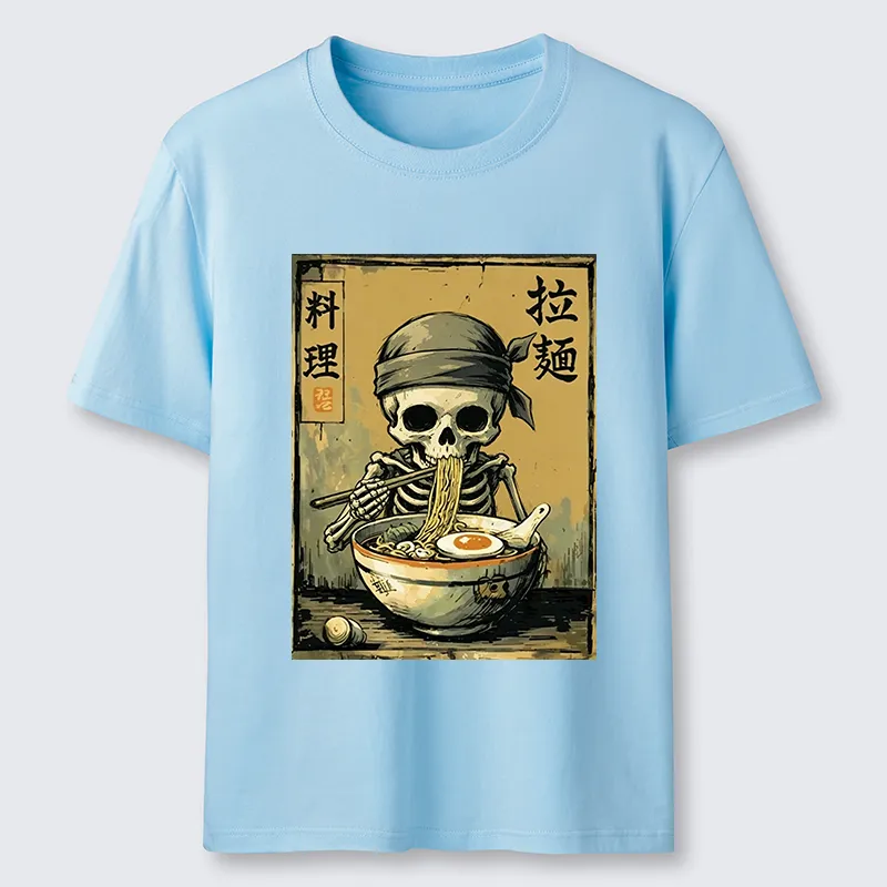 Tokyo-Tiger Funny Skeleton Ramen Classic T-Shirt
