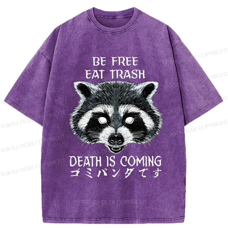 Tokyo-Tiger Be Free Eat Trash Washed T-Shirt