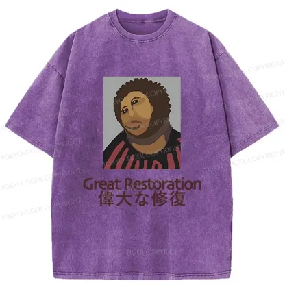 Tokyo-Tiger Great Restoration Washed T-Shirt