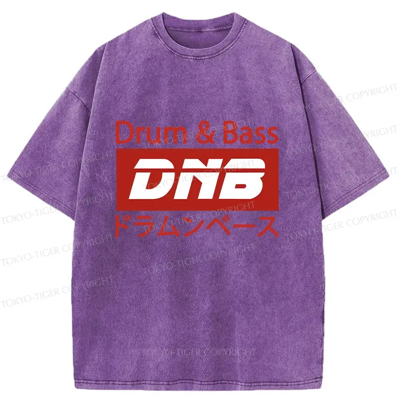 Tokyo-Tiger Drum & Bass Japanese Washed T-Shirt