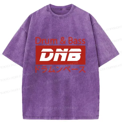 Tokyo-Tiger Drum & Bass Japanese Washed T-Shirt