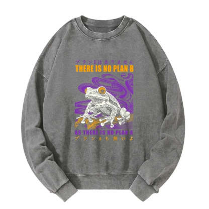 Tokyo-Tiger Thers Is No Plan B Frog Washed Sweatshirt