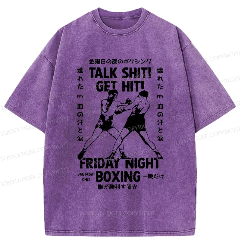Tokyo-Tiger Friday Night Boxing Washed T-Shirt
