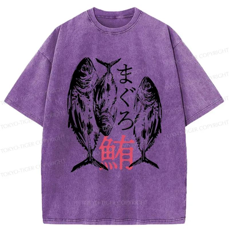 Tokyo-Tiger Japanese Tuna Washed T-Shirt