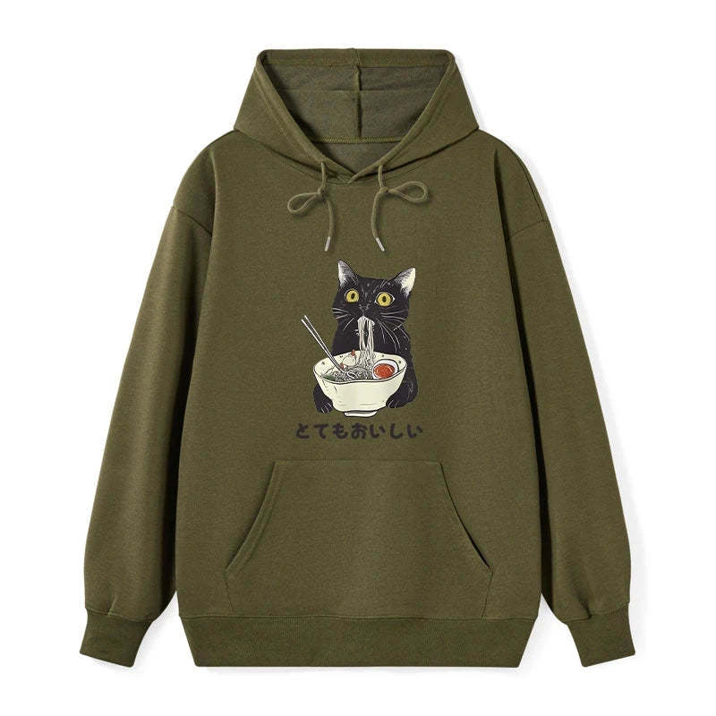 Tokyo-Tiger Cats Eat Ramen Noodles Classic Hoodie Sale
