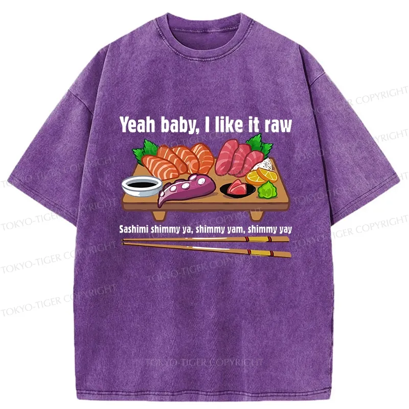 Tokyo-Tiger I Like It Raw Washed T-Shirt
