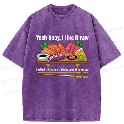 Tokyo-Tiger I Like It Raw Washed T-Shirt