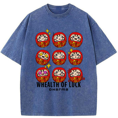 Tokyo-Tiger Whealth Of Luck Washed T-Shirt