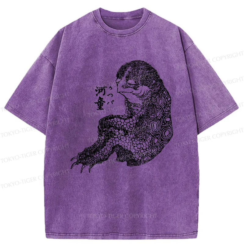 Tokyo-Tiger Japanese Monster Washed T-Shirt