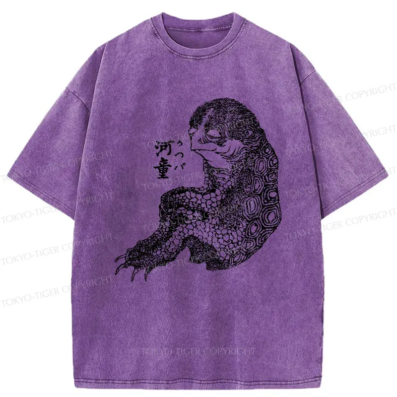 Tokyo-Tiger Japanese Monster Washed T-Shirt