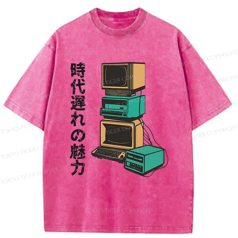 Tokyo-Tiger Outdated Charm Washed T-Shirt