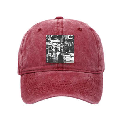 Tokyo-Tiger Tsukiji Fish Market Photo Washed Cap