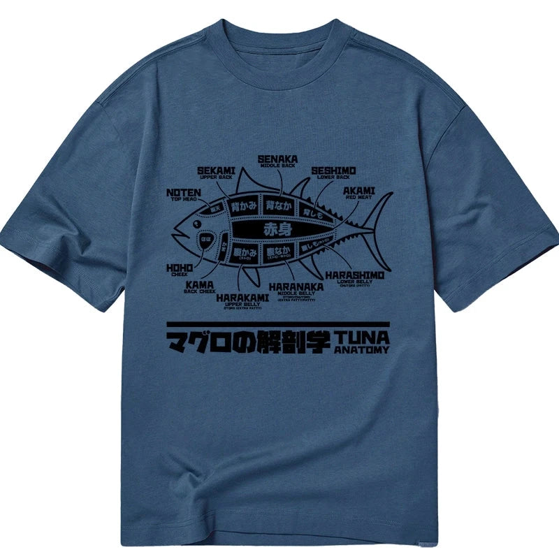Tokyo-Tiger Tuna Dissection Map Japanese Classic T-Shirt