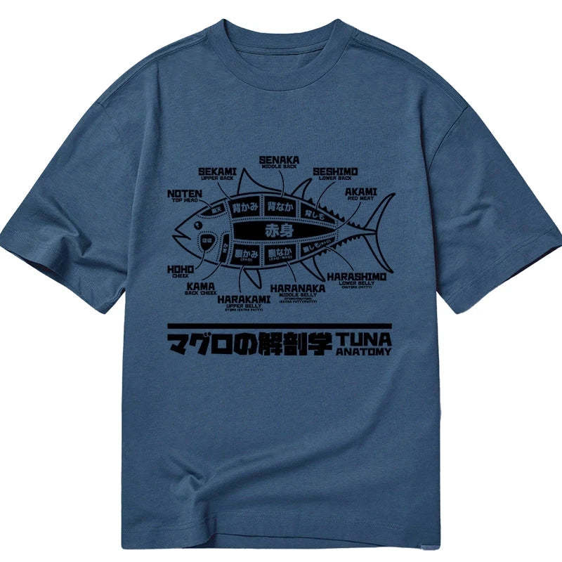 Tokyo-Tiger Tuna Dissection Map Japanese Classic T-Shirt