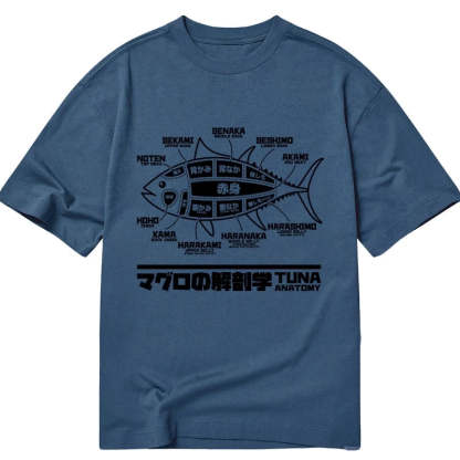 Tokyo-Tiger Tuna Dissection Map Japanese Classic T-Shirt