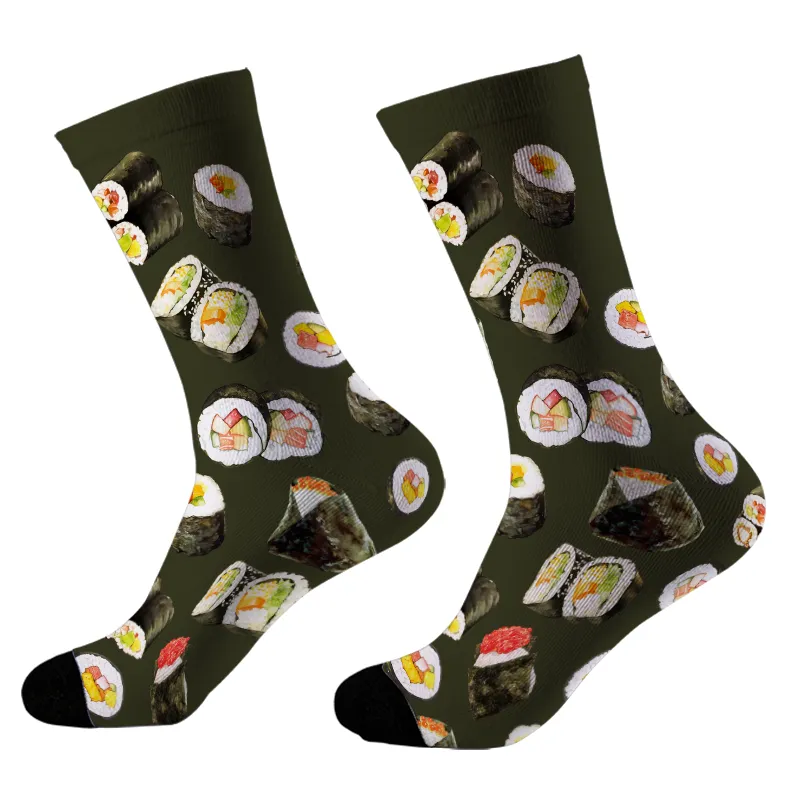 Tokyo-Tiger Sushi Print Socks