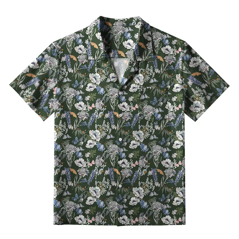Tokyo-Tiger Garden Blooms Aloha Hawaiian Shirt Sale