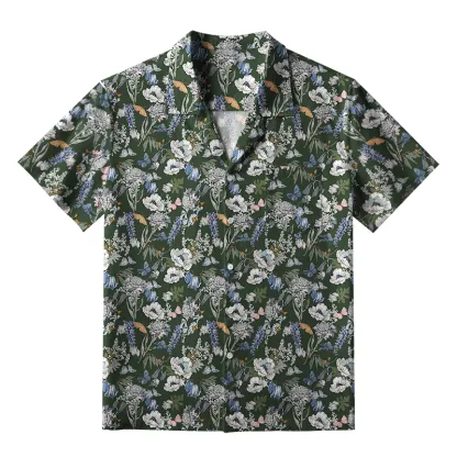 Tokyo-Tiger Garden Blooms Aloha Hawaiian Shirt