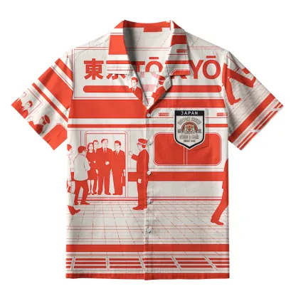 Tokyo-Tiger Tokyo Subway Chronicles Aloha Hawaiian Shirt