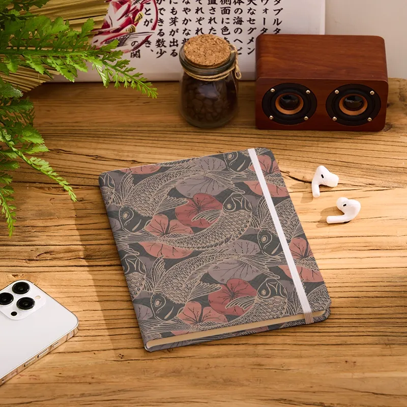 Tokyo-Tiger Swimming Koi Notebook
