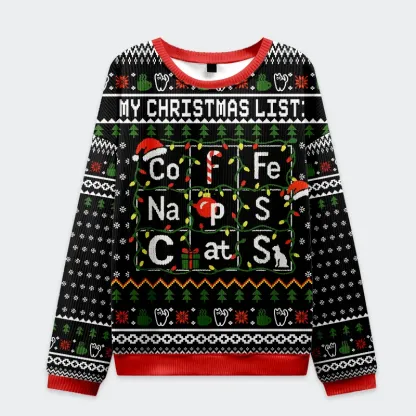 Tokyo-Tiger Elements Table Christmas Ugly Sweatshirt