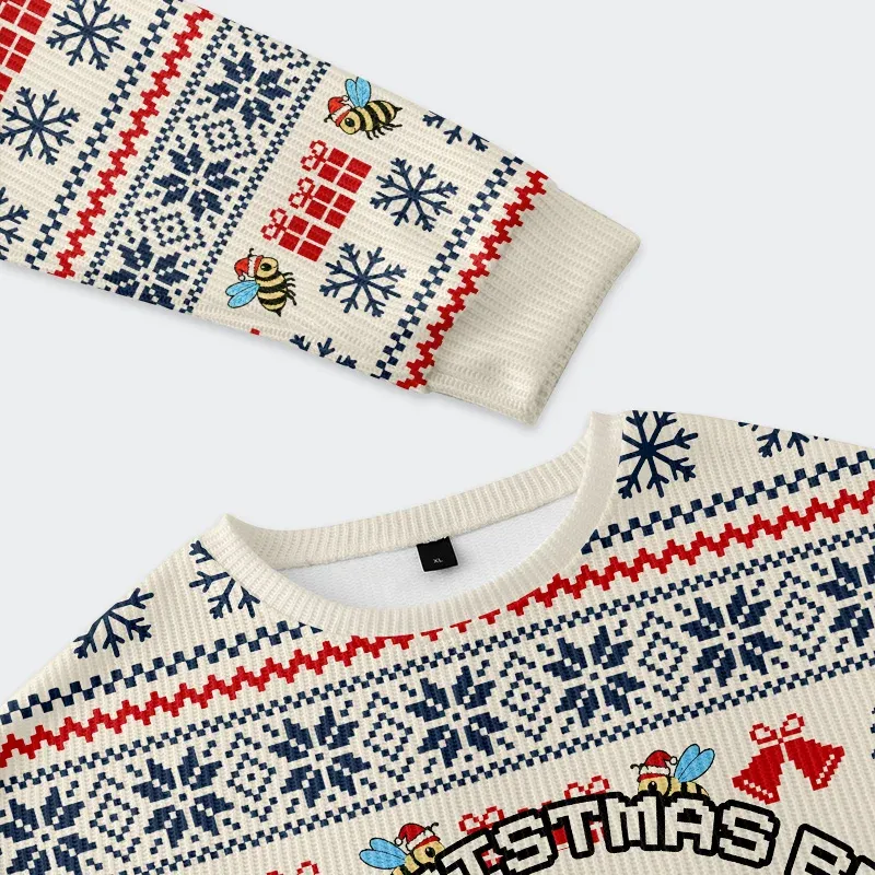 Tokyo-Tiger Christmas Bee Christmas Ugly Sweatshirt