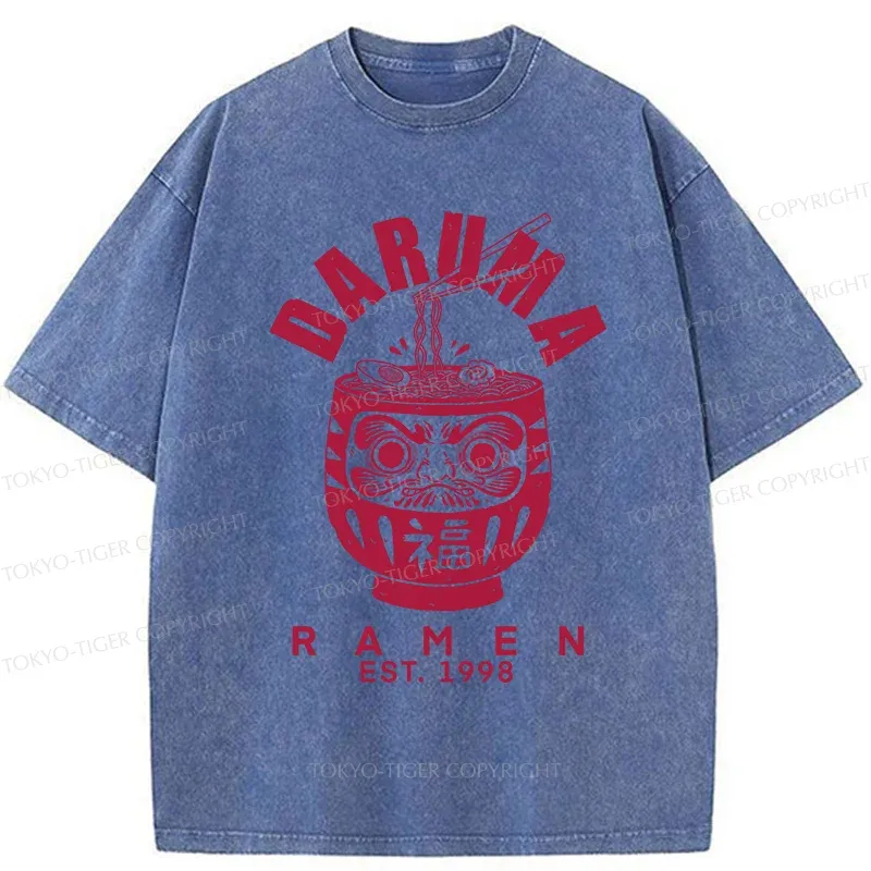 Tokyo-Tiger Daruma Ramen Washed T-Shirt