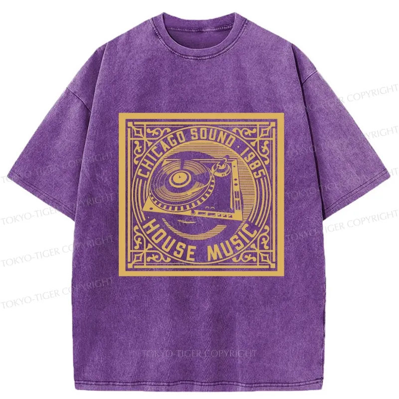 Tokyo-Tiger House Music Washed T-Shirt